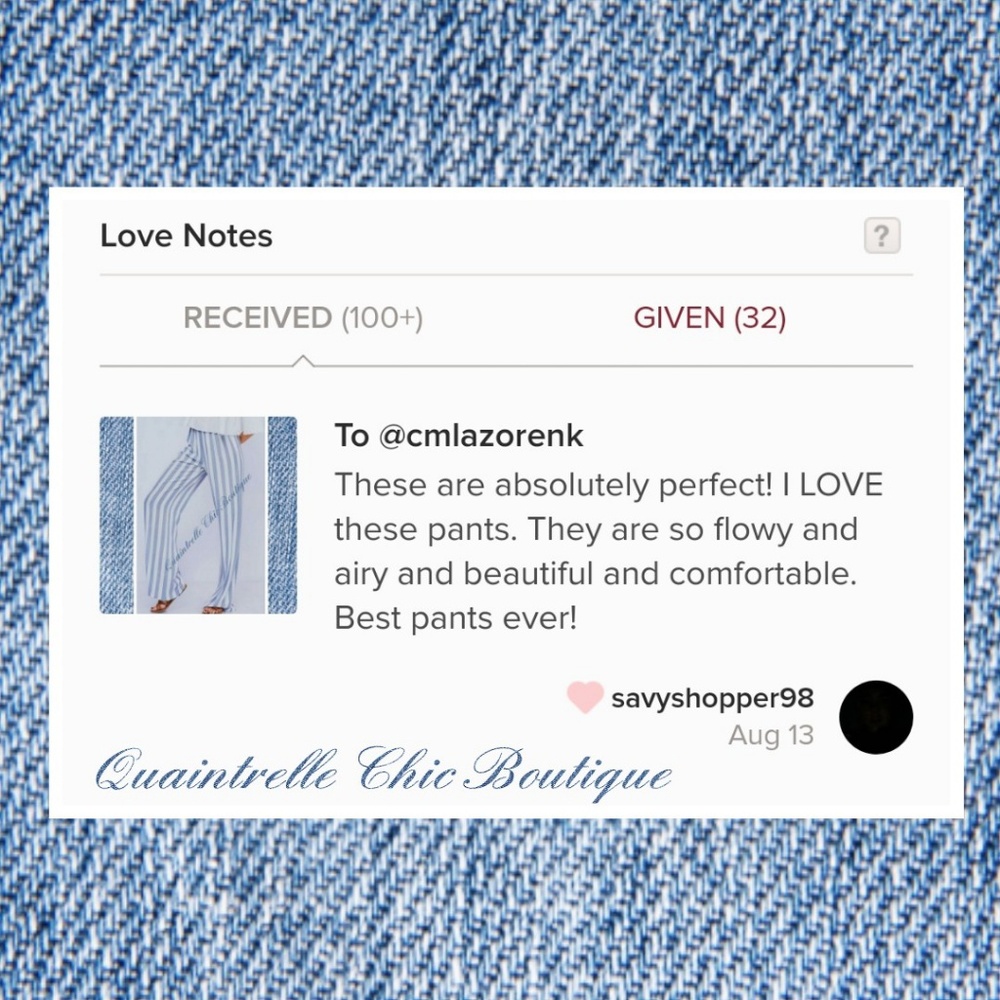 M LEFT STRIPED PALAZZO PANTS - Picture 7 of 7
